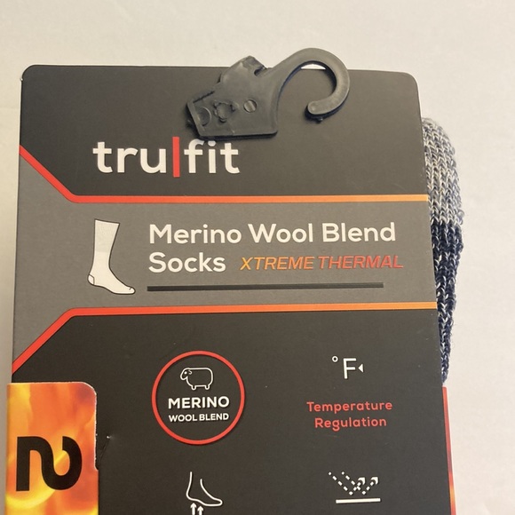 Merino Wool Blend Socks Xtreme Thermal Warm Cold Weather Boot Socks Grey - Picture 11 of 16